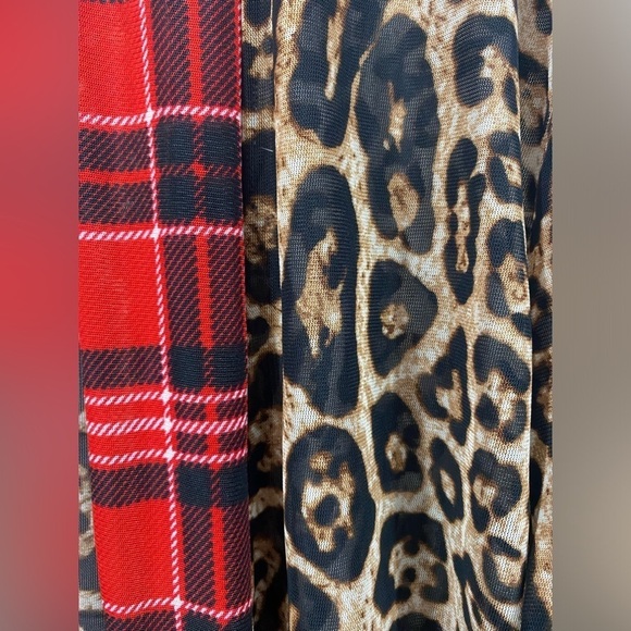 Crazy Train Womens Size Small Western Pine Ridge Plaid Leopard Rodeo Duster - Picture 8 of 9